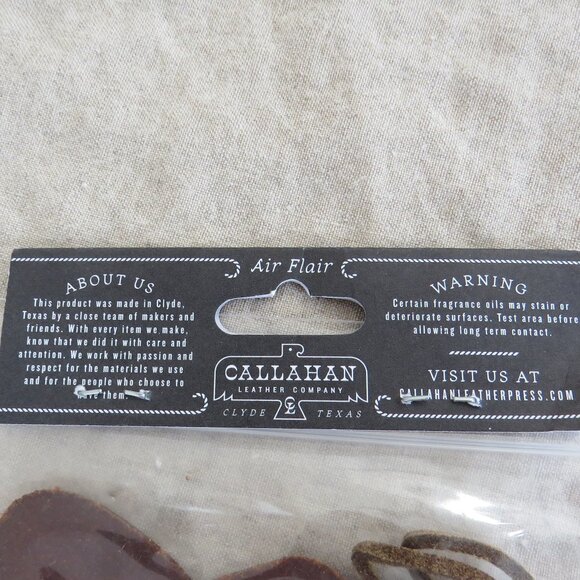 NEW Air Flair Callahan Leather Car Air Freshener - Cowboy Cologne - Cowboy Hat - Picture 8 of 8